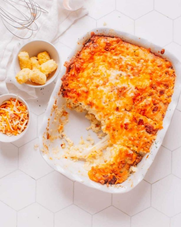 Hash Brown Tater Tot Casserole