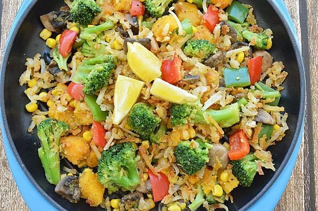 Hash Brown and Veggie Stir-Fry