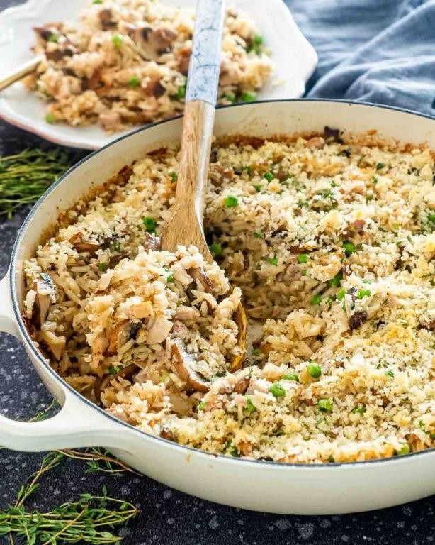 Healthy Turkey and Brown Rice Casserole