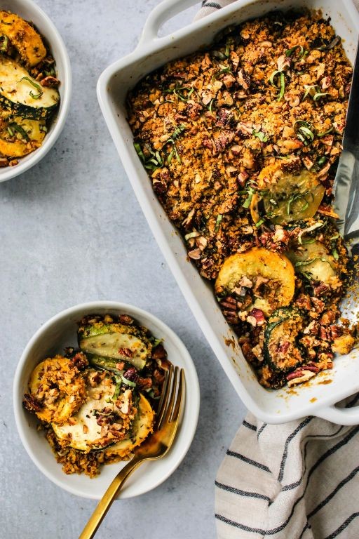 Healthy Vegan Squash Casserole