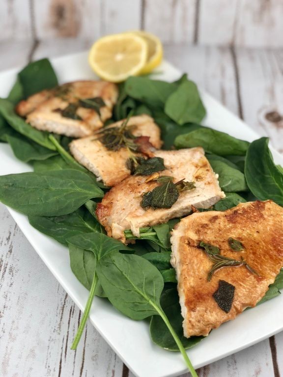 Herb-Crusted Turkey Cutlets with Lemon Butter Sauce
