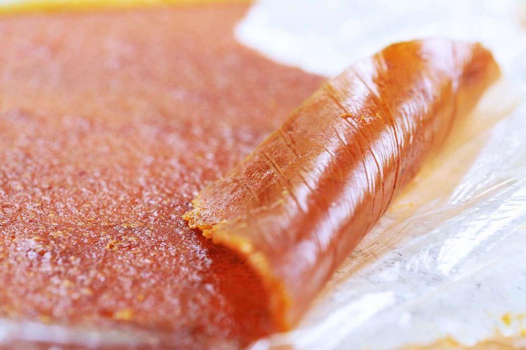 Homemade fruit leather