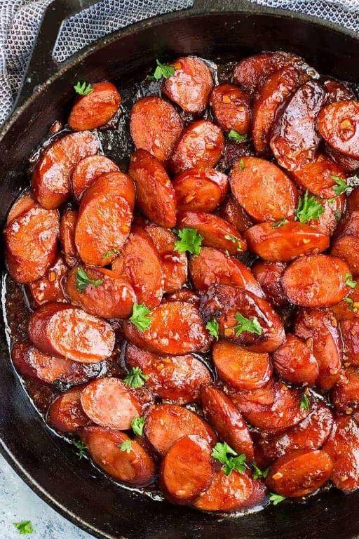 Honey Garlic Kielbasa Crockpot Delight