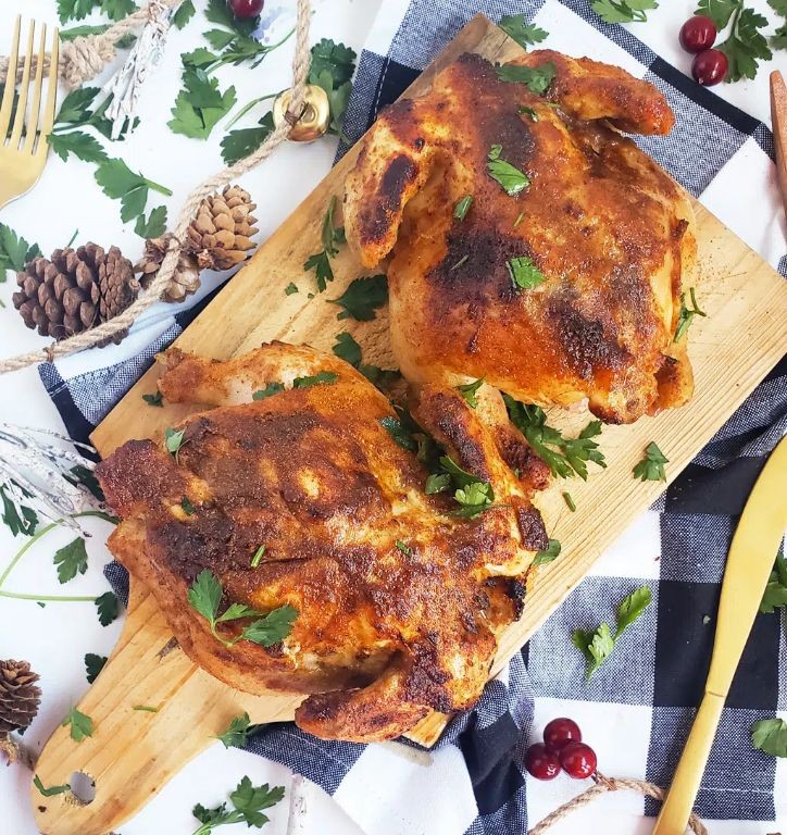 Honey Mustard Glazed Cornish Hens