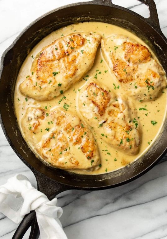 Honey Mustard Scored Chicken Breast