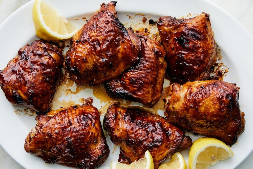 Honey Soy Glazed Chicken Thighs