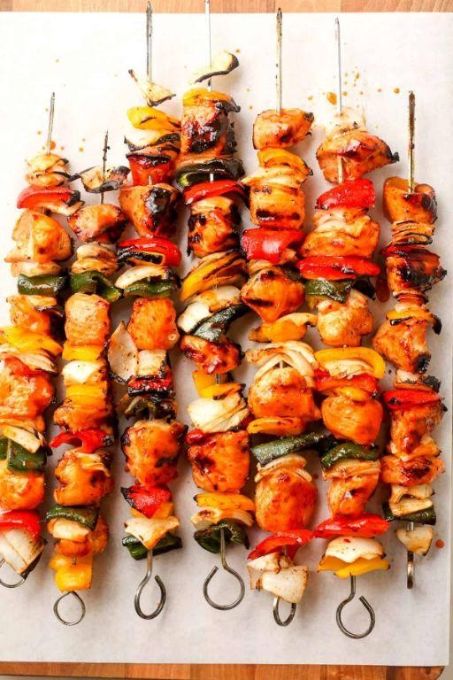 Honey Sriracha Asparagus Skewers