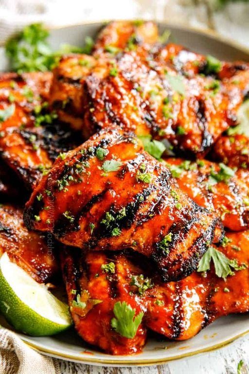 Honey Sriracha Chicken Thighs