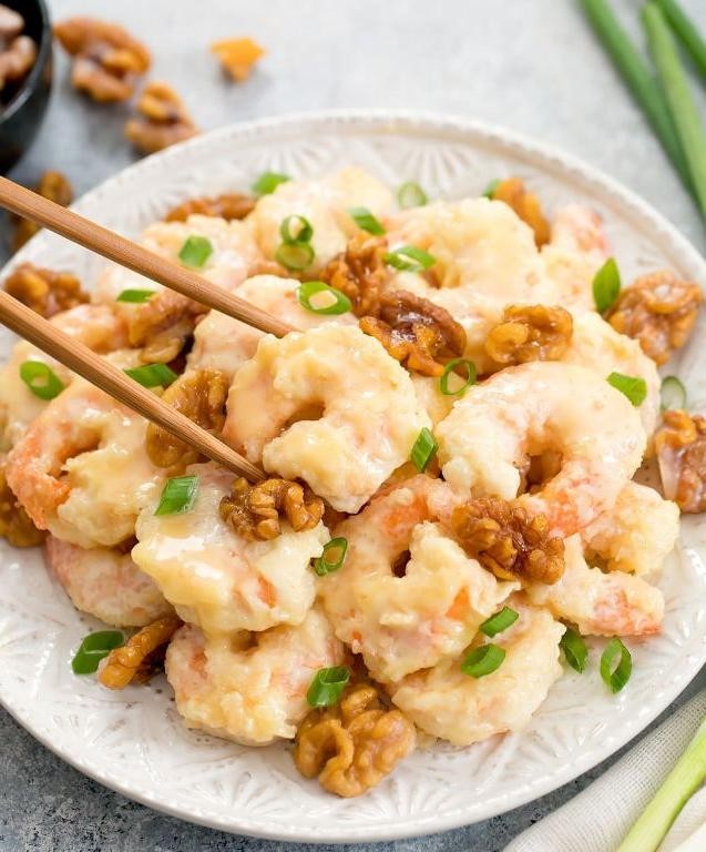 Honey Walnut Shrimp Dumplings