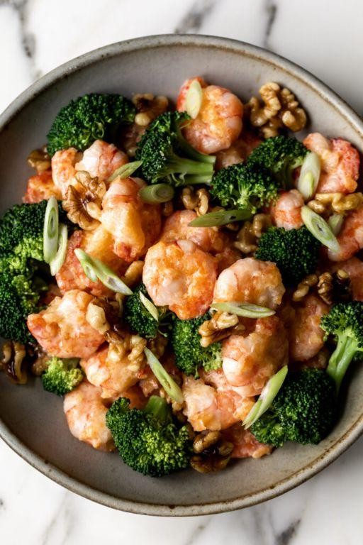 Honey Walnut Shrimp Stir-Fry with Vegetables