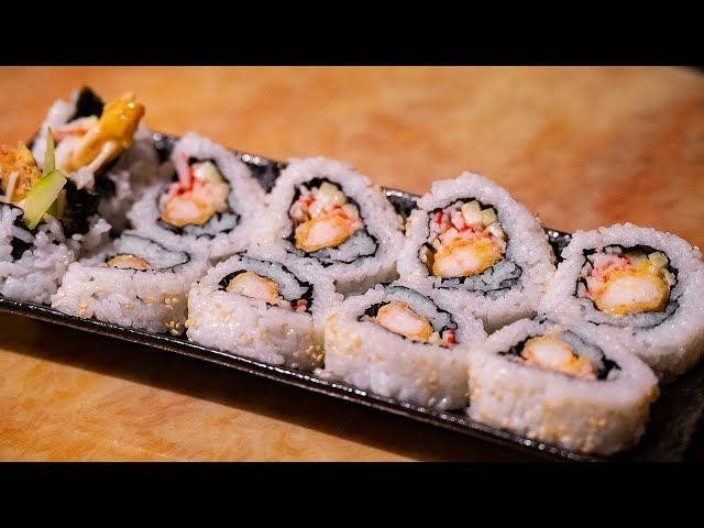 Honey Walnut Shrimp Sushi Rolls