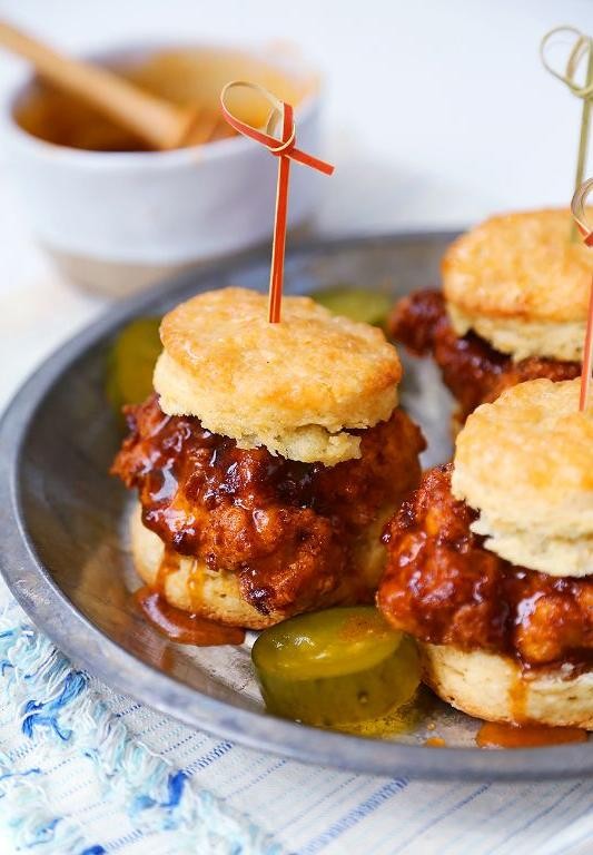 Hot Honey Butter Biscuits