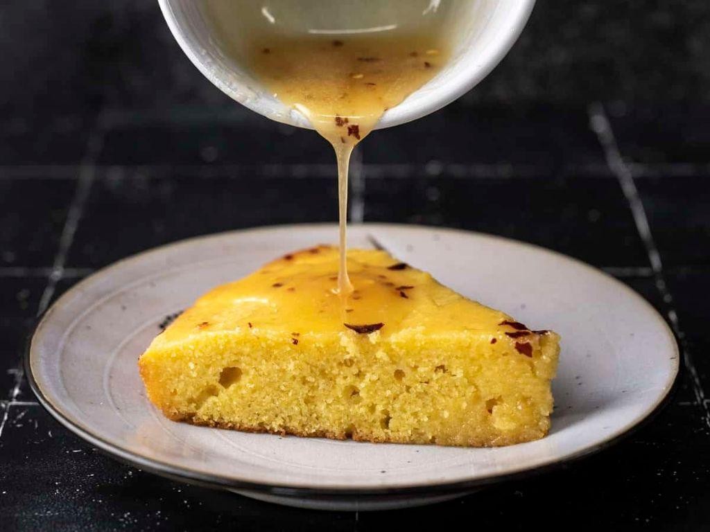 Hot Honey Drizzled Cornbread