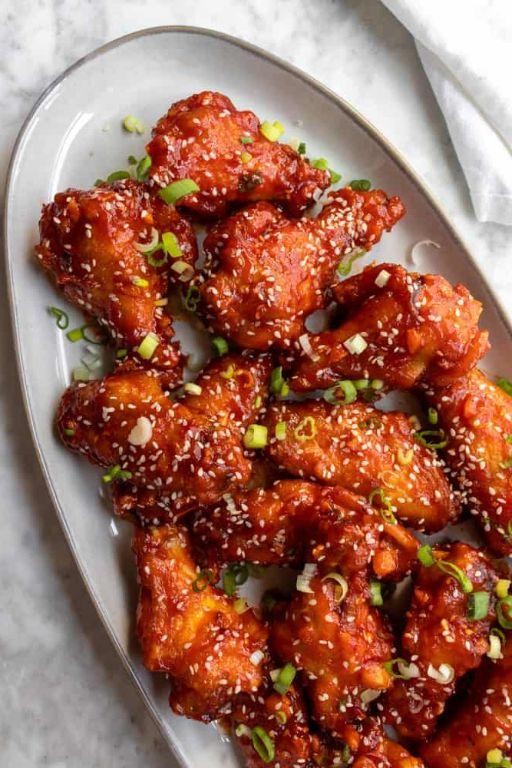 Hot Honey Glazed Chicken Wings
