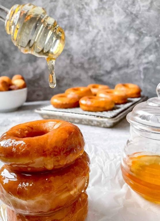 Hot Honey Glazed Donuts