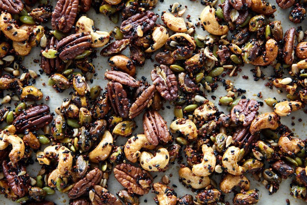 Hot Honey Spiced Nuts