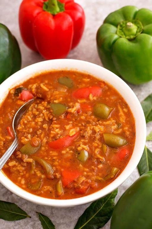 Instant Pot Stuffed Pepper Soup