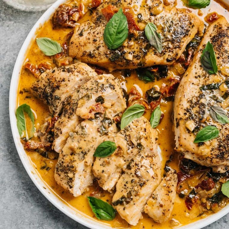 Italian Basil and Oregano Boiled Chicken