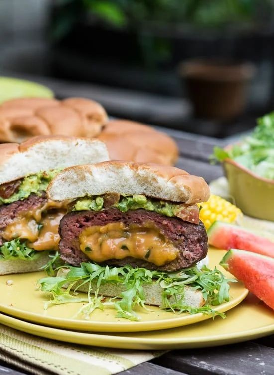 Jalapeño Cheddar Stuffed Burgers