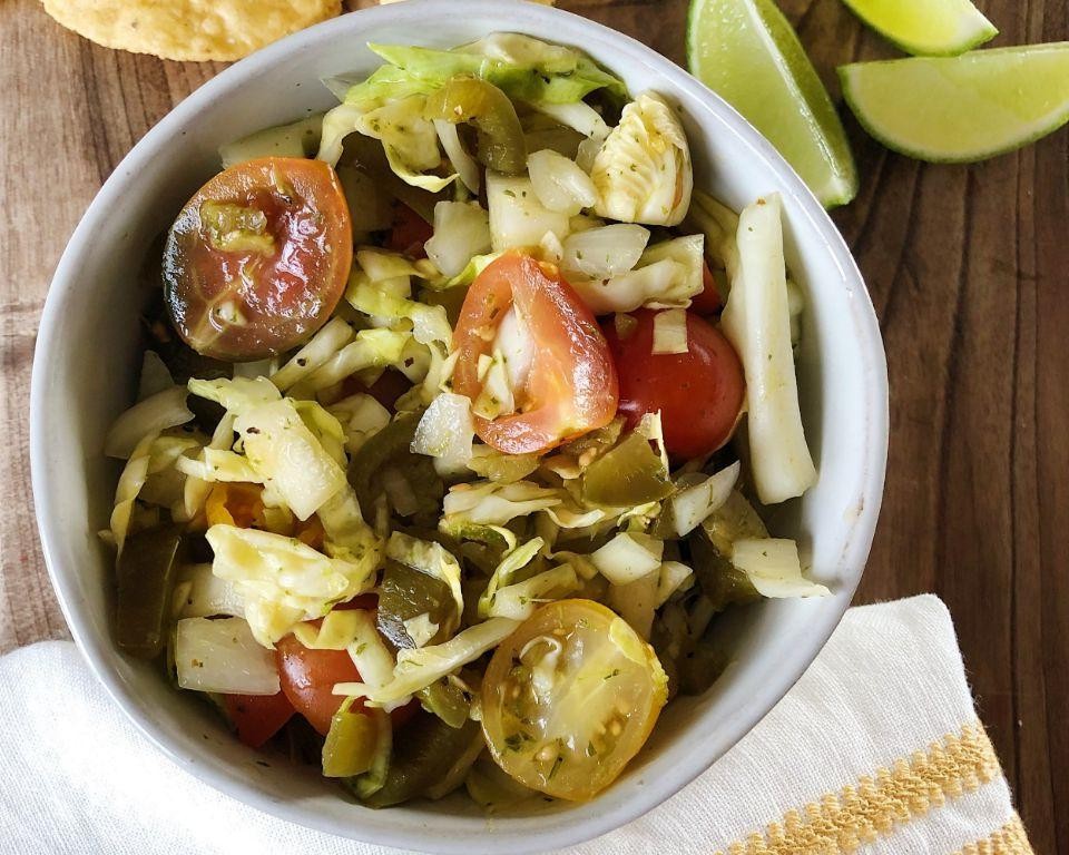 Jalapeño-Lime Pickled Cabbage