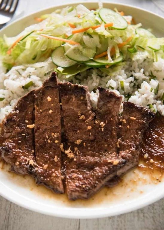 Japanese Beef Steak with Garlic Soy Sauce