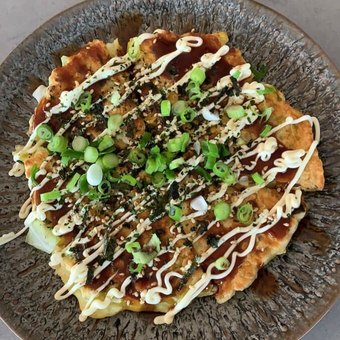 Japanese Okonomiyaki Pancake