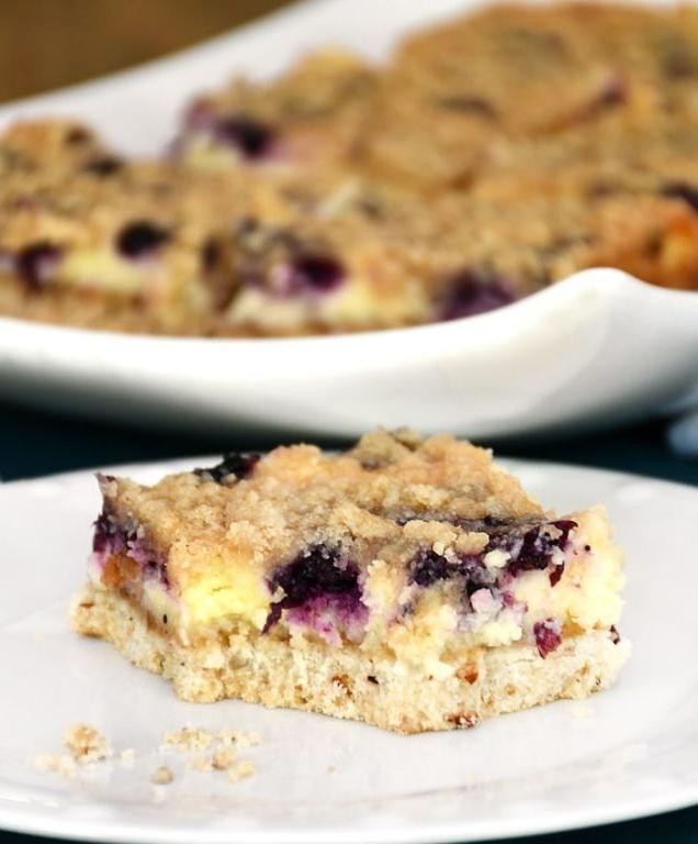 Jiffy Blueberry Muffin Mix Cheesecake Bars