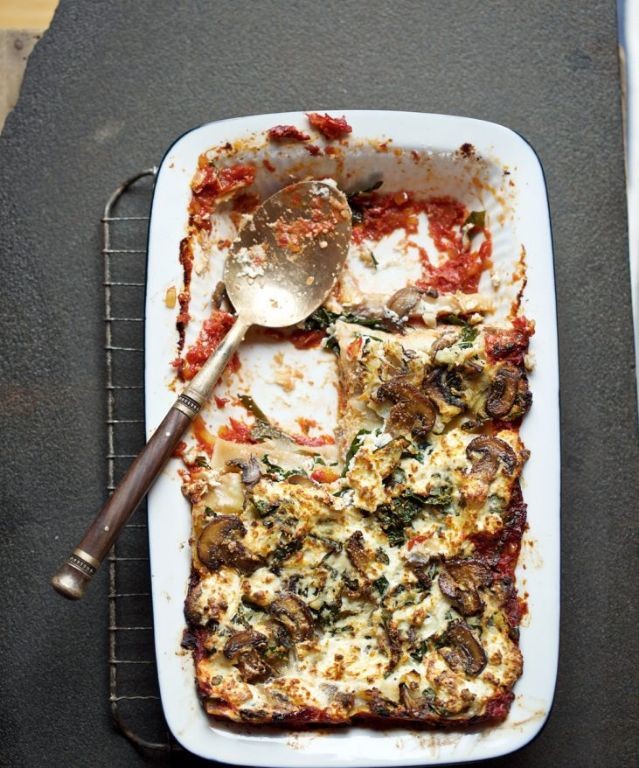 Kale and Mushroom Vegan Lasagna