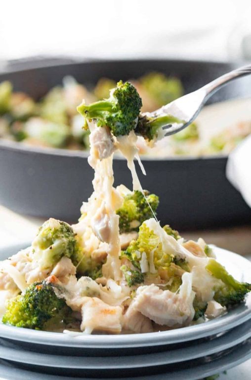 Keto Chicken Legs with Broccoli Cheese Sauce