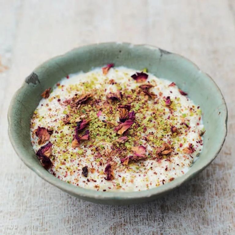 Kheer with Cardamom and Pistachios