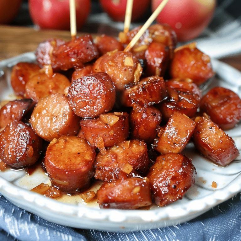 Kielbasa and Apple Crockpot Delight