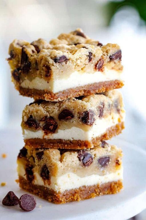 KitchenAid Chocolate Chip Cookie Cheesecake Bars