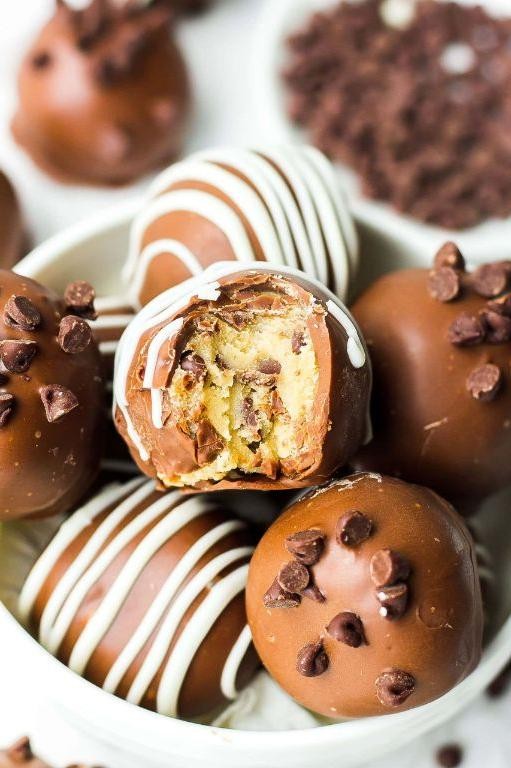 KitchenAid Chocolate Chip Cookie Dough Truffles