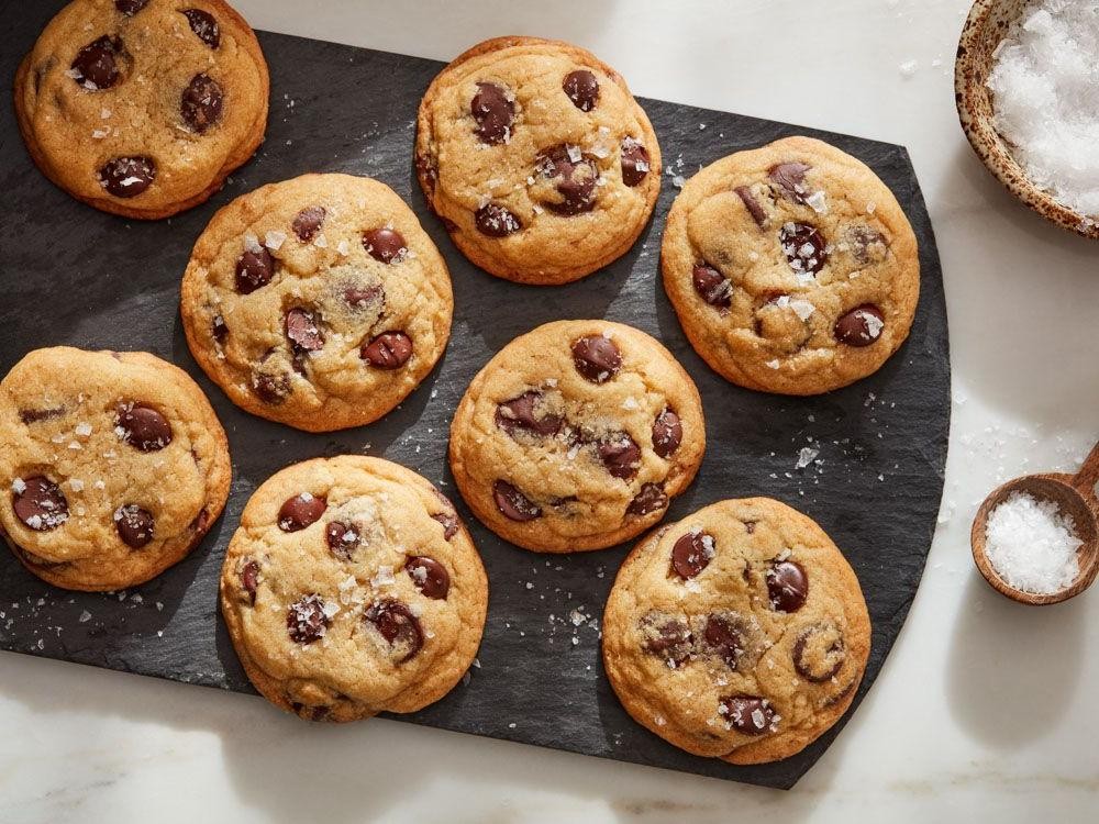 KitchenAid Dark Chocolate and Sea Salt Cookies