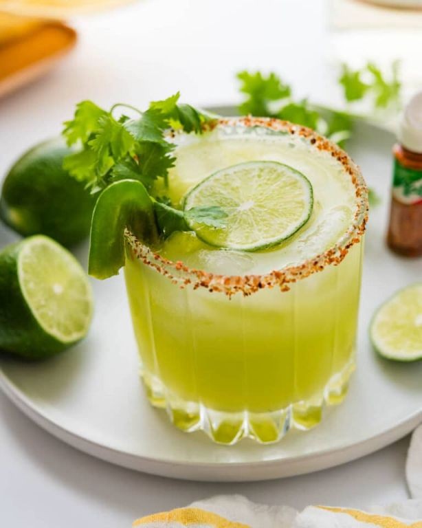 Kiwi Cucumber Punch with Tequila