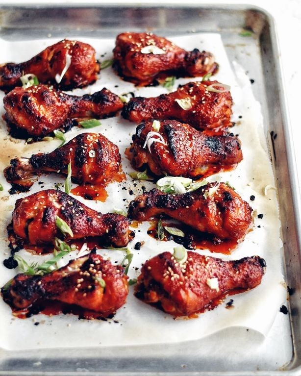 Korean Gochujang Glazed Chicken Legs