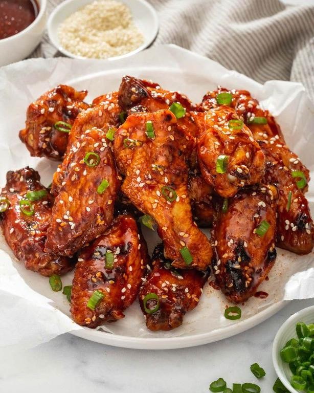 Korean Gochujang Glazed Wings
