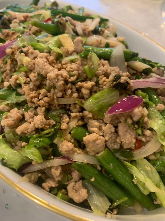 Laotian Green Bean Larb