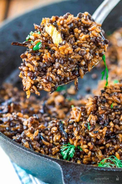 Lebanese Lentil and Rice Mujadara