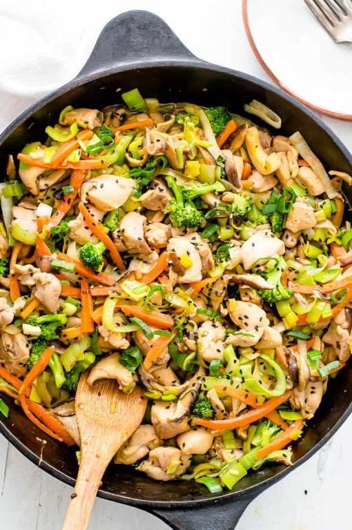 Leek and Chicken Stir-Fry