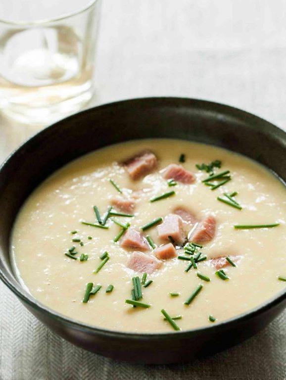 Leek and Ham Potato Soup