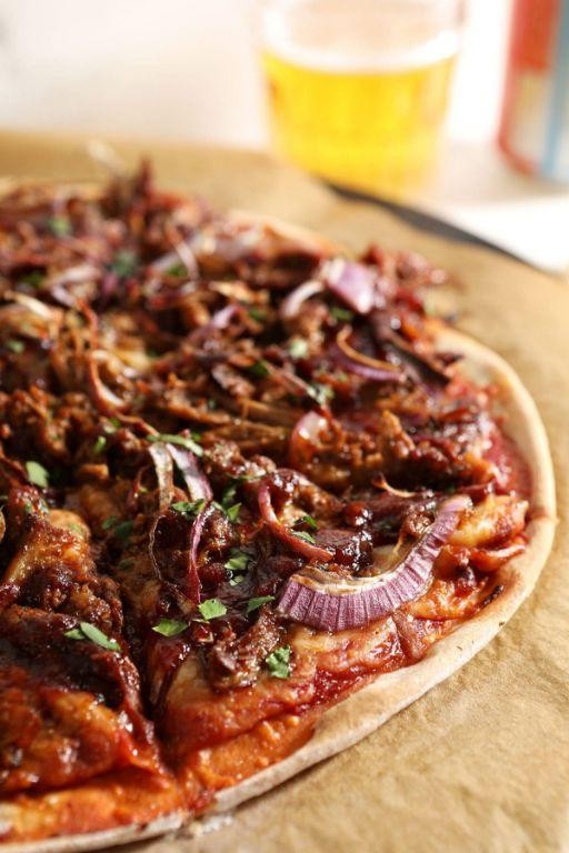 Leftover Pork BBQ Pizza