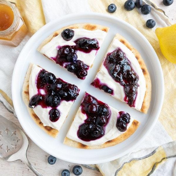 Lemon Blueberry Dessert Pizza