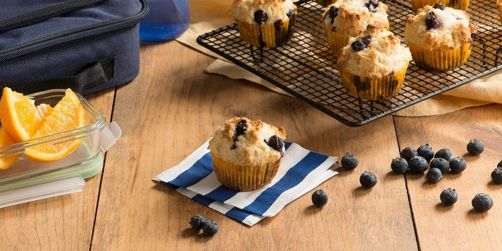 Lemon Blueberry Farmers Cheese Muffins