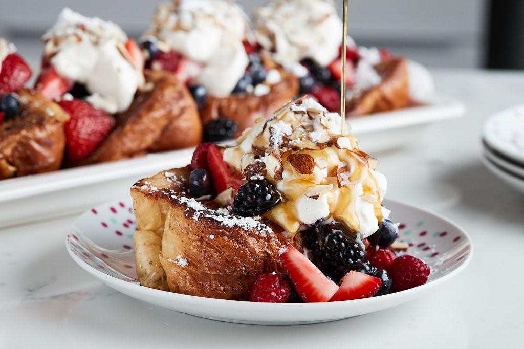 Lemon Curd Stuffed French Toast