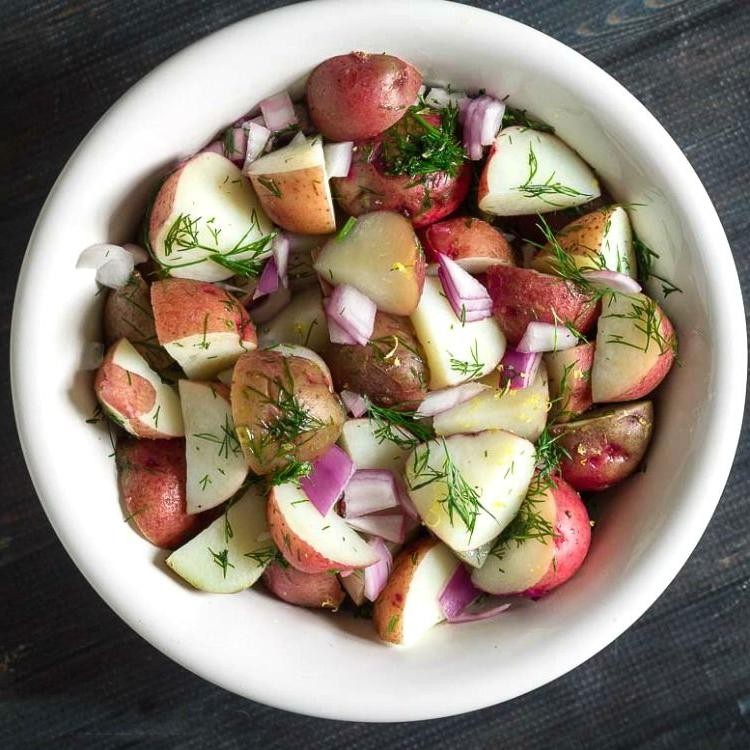 Lemon Dill Red Skin Potato Salad