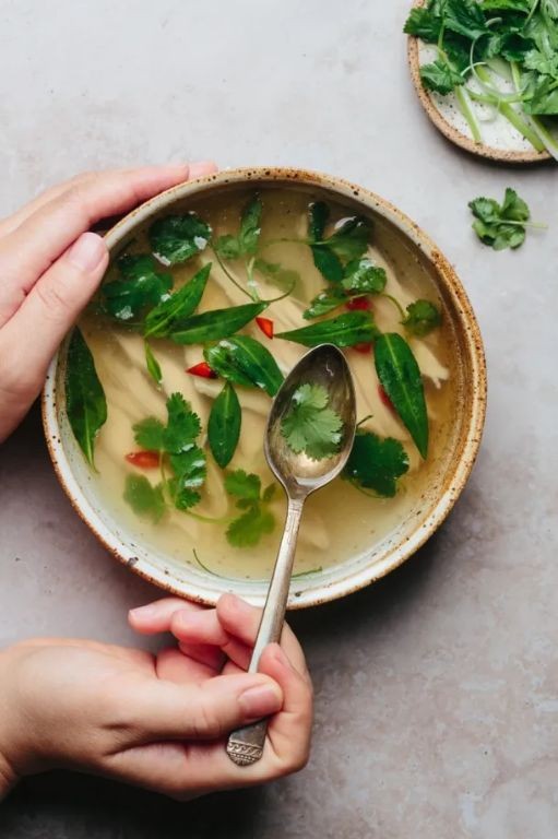 Lemon Grass and Ginger Broth Soup