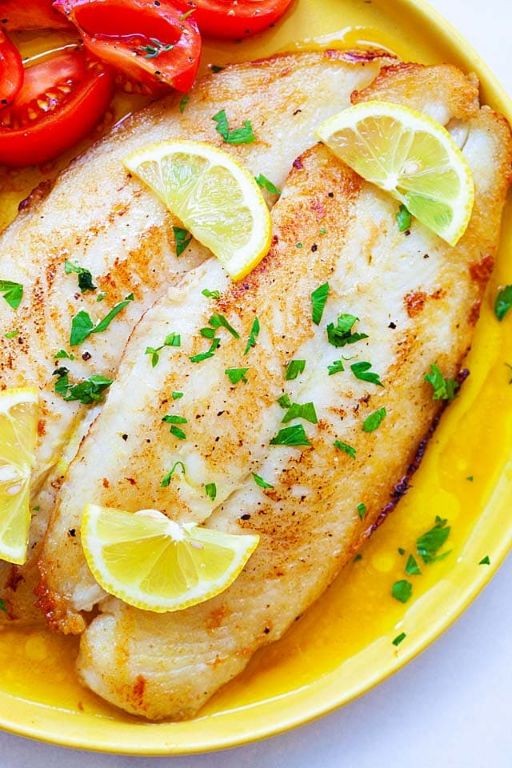 Lemon Herb Fried Swai Fish