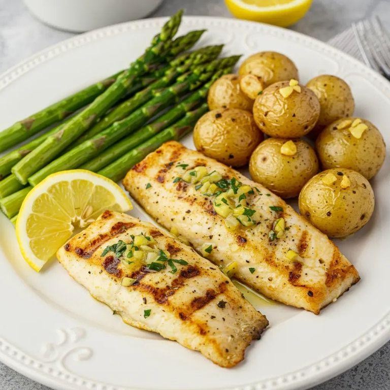Lemon Herb Grilled Sea Bass