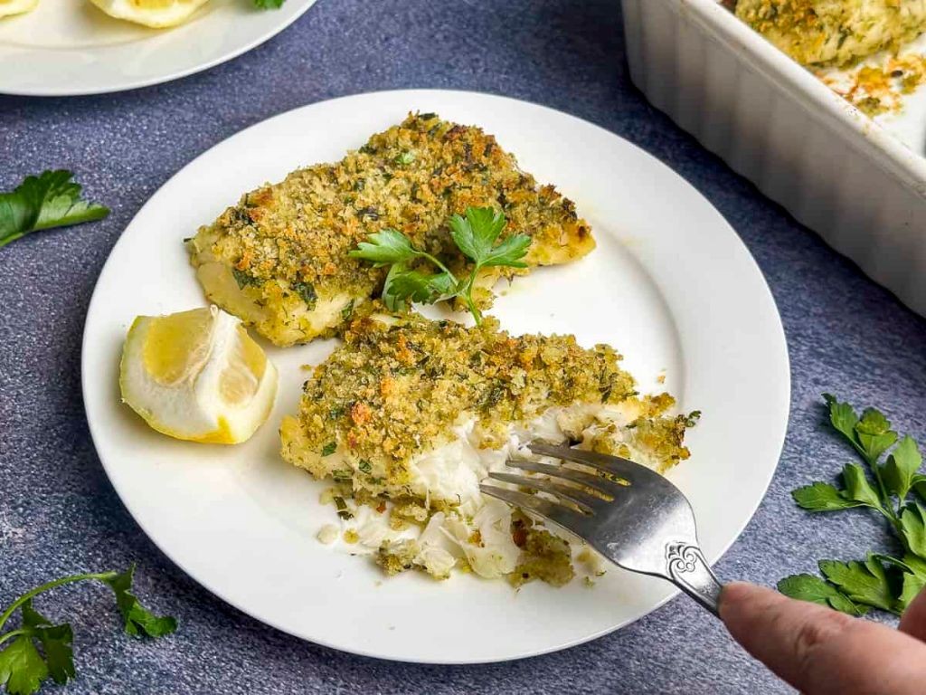 Lemon Herb Panko Crusted Cod